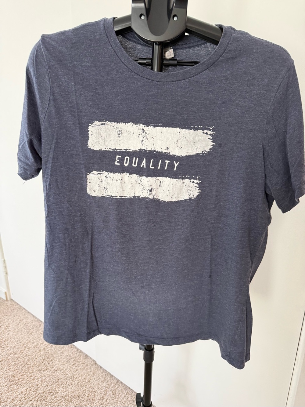 Equality Graphic Tee - Navy Blue Short Sleeve
